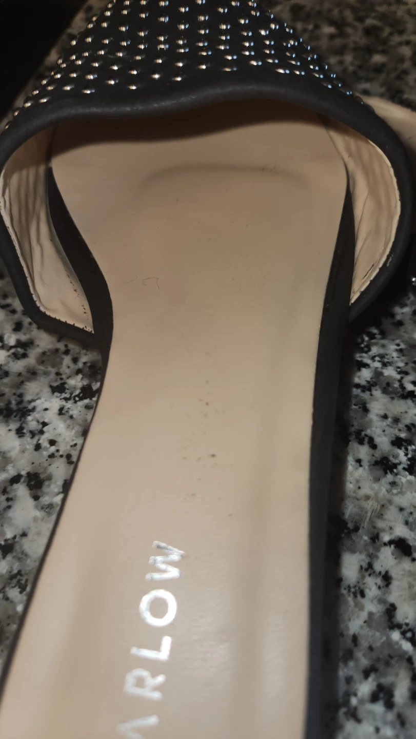 Harlow Studded Black Pointed Toe Mules - photo 3