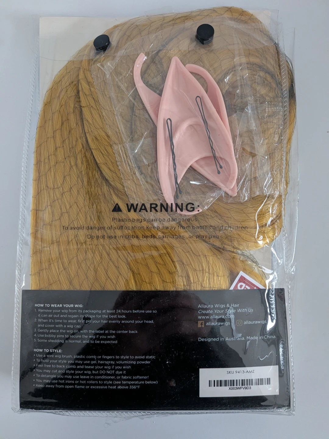 ALLAURA Elf Princess Cosplay Wig with Ears - photo 5