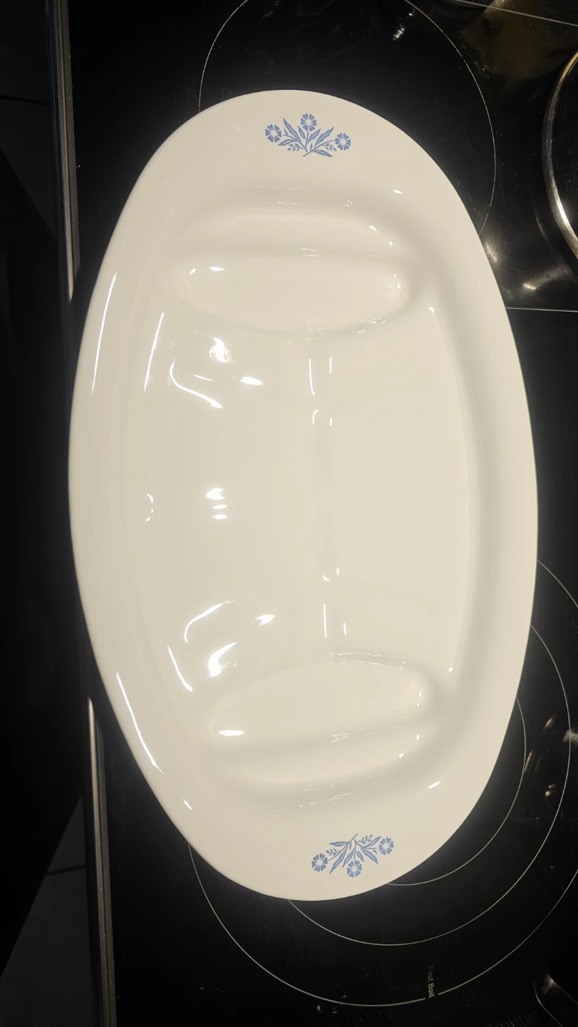 CorningWare "Blue Cornflower" Divided Serving Platter - photo 3