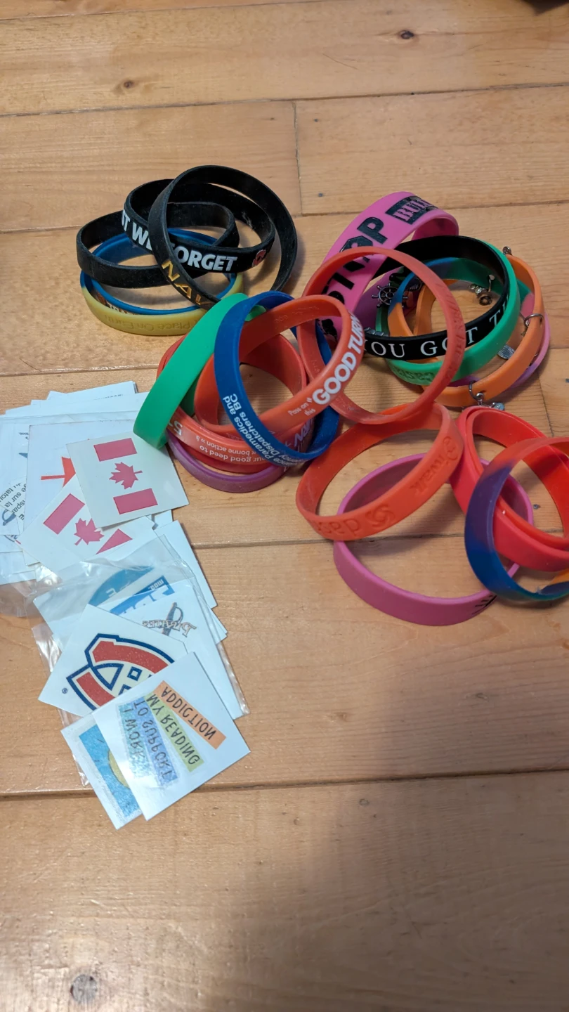 Assorted Wristbands and Temporary Tattoos