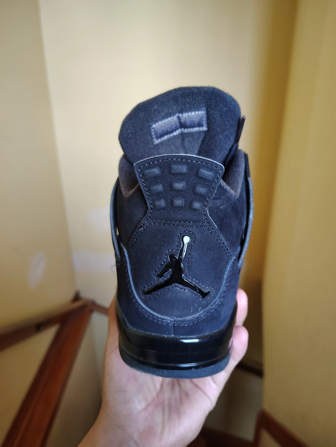 Air Jordan 4 Retro Black Suede , size 9.5 for men - photo 4