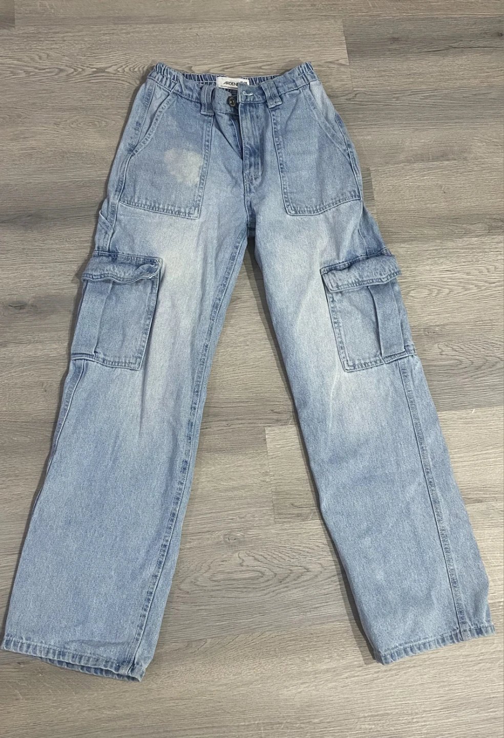 Ardene Women's XS Light Wash Denim Cargo Pants