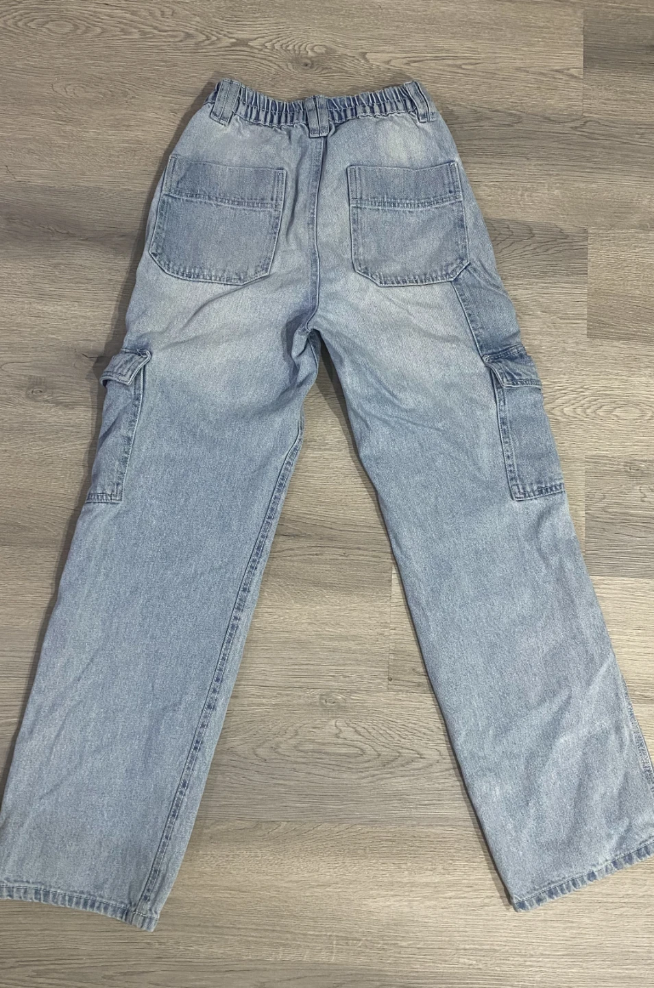 Ardene Women's XS Light Wash Denim Cargo Pants - photo 3
