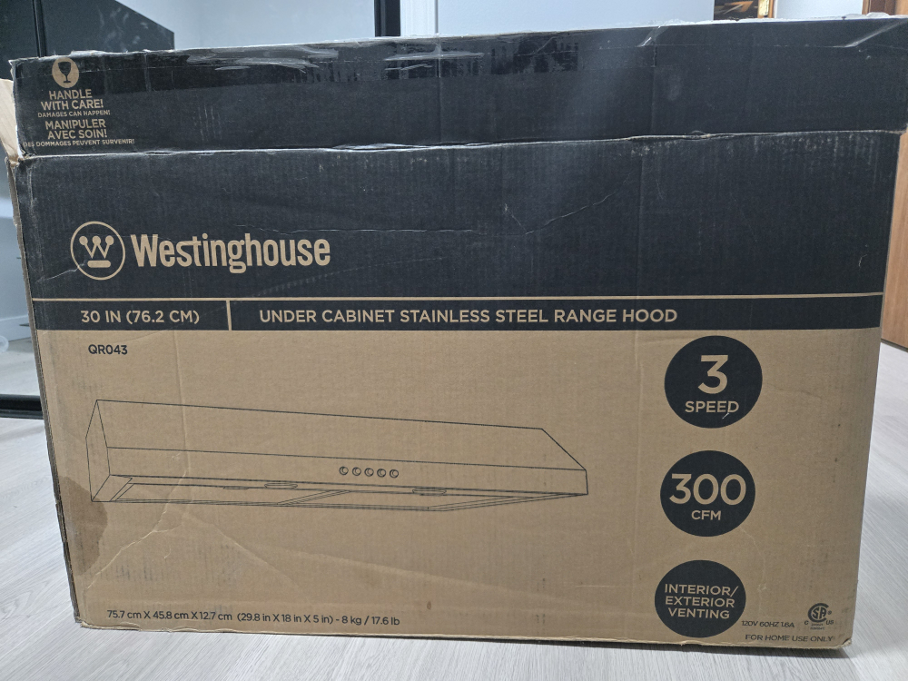 Westinghouse 30" Under Cabinet Stainless Steel Range Hood - photo 2