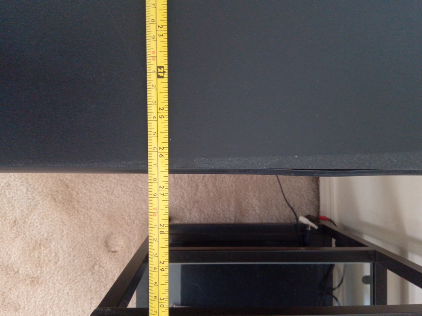 Black TV Stand with Glass Door - photo 4
