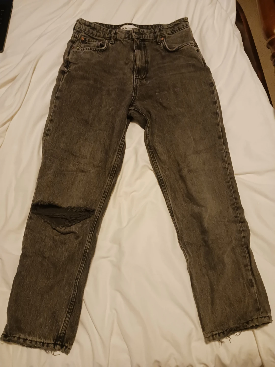 ZARA Women's Grey Denim Jeans Size US 8