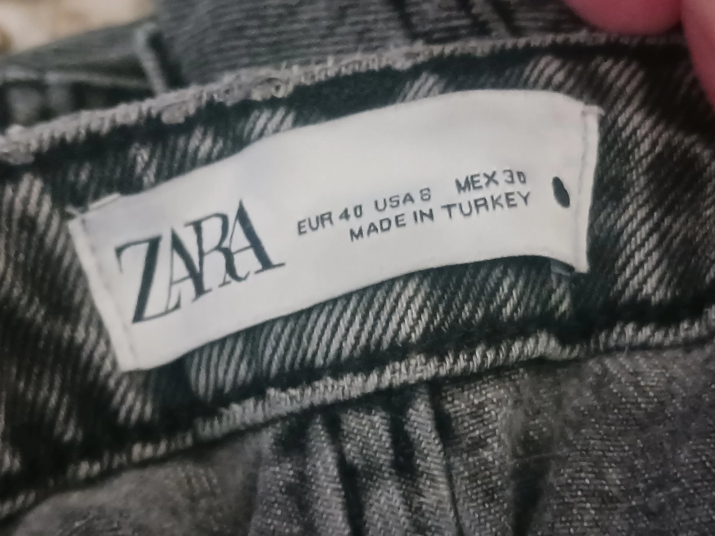 ZARA Women's Grey Denim Jeans Size US 8 - photo 3