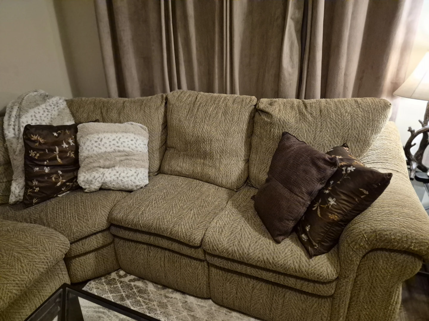 Lazyboy Sectional Sofa with Recliner - photo 4