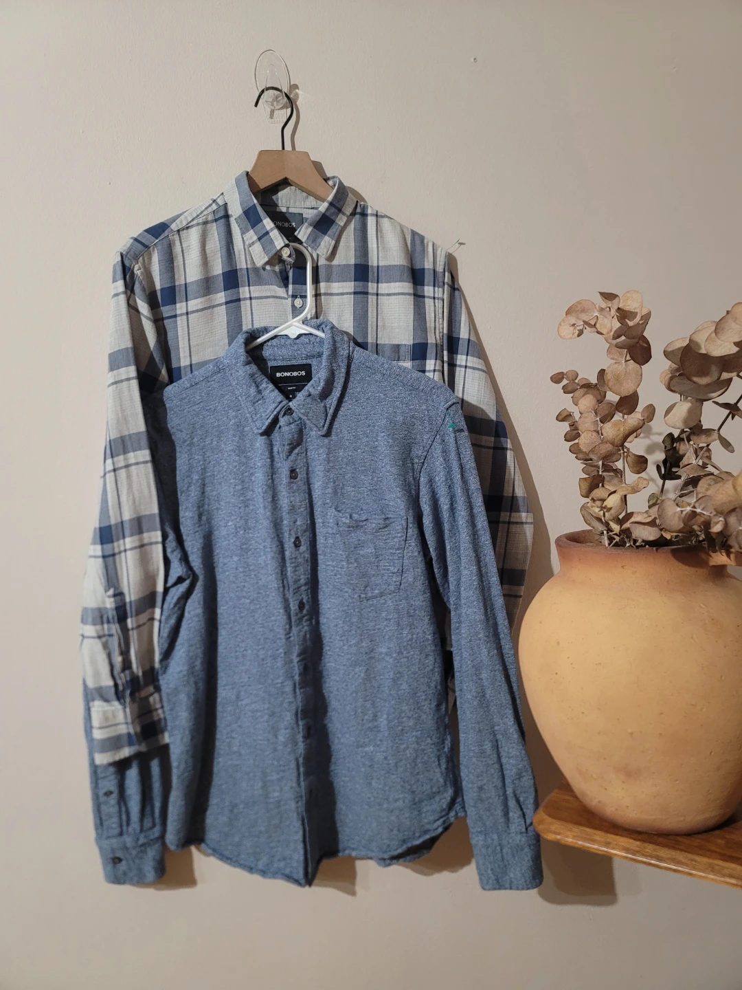 Bonobos Slim Fit Shirt Set Of 2 Sz M Cotton Smart Casual