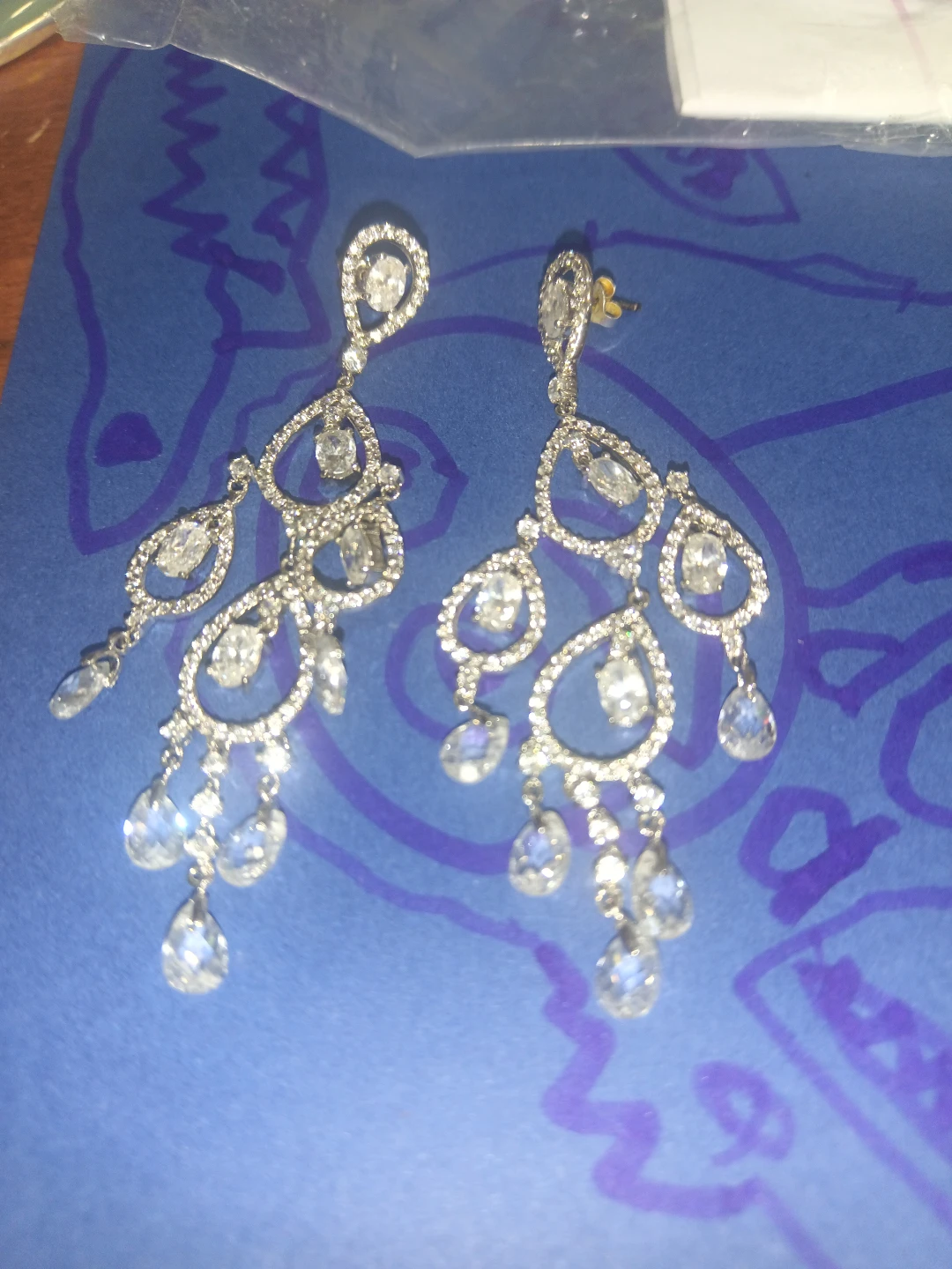 Rhinestone Chandelier Earrings