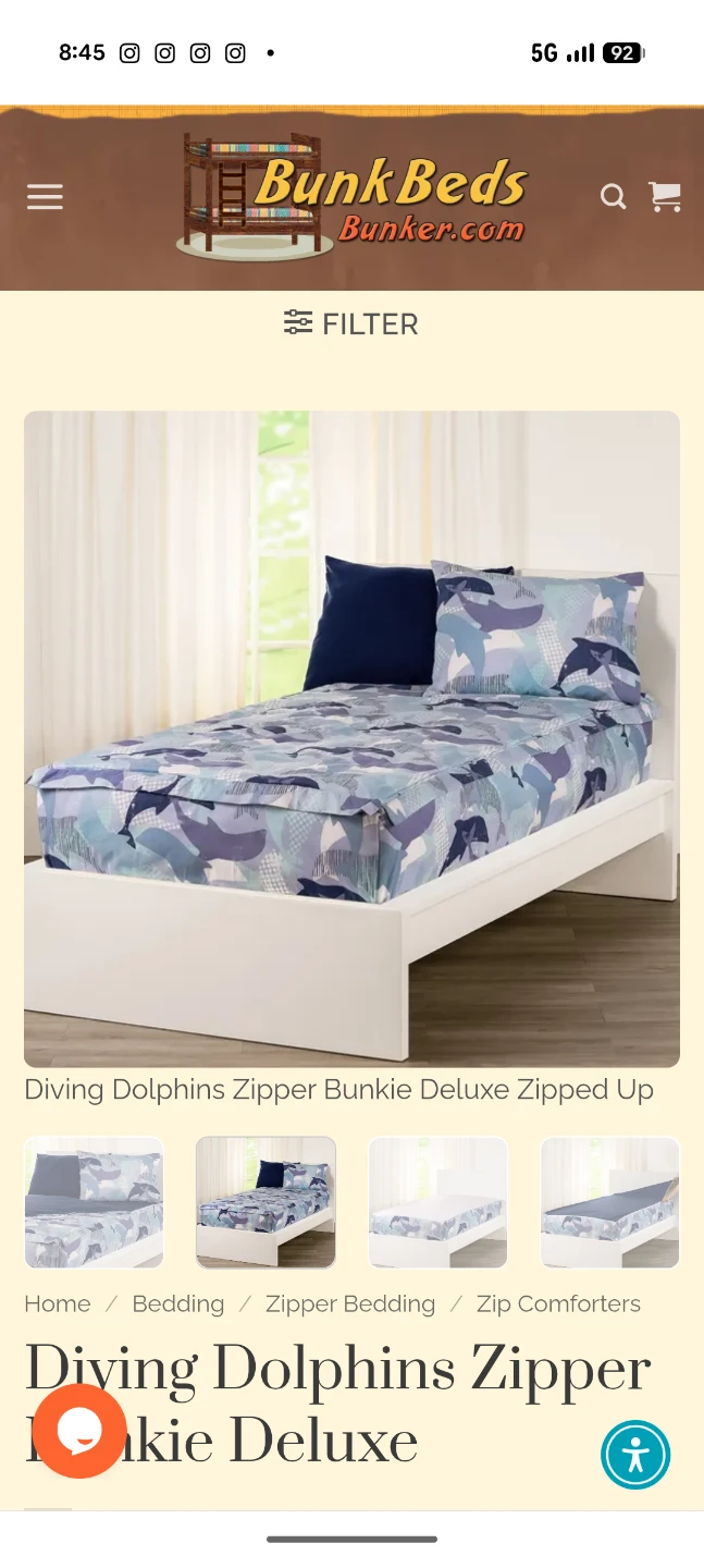 Twin bunk bed - plus mattress and bedding - photo 5