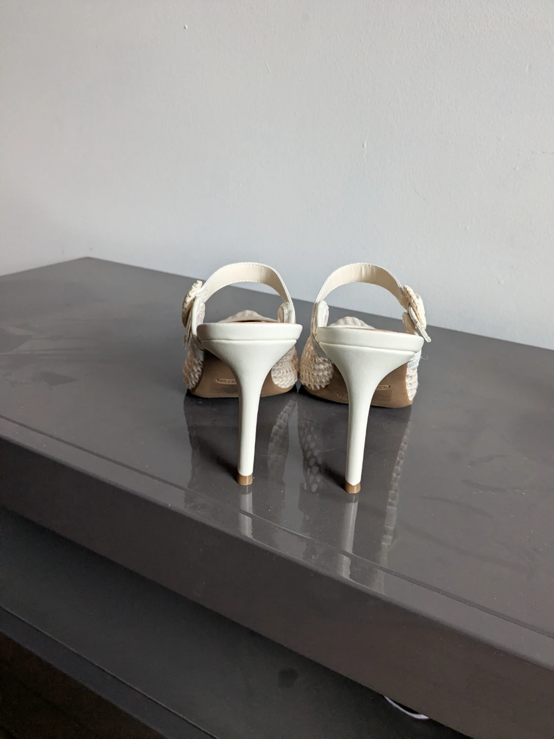 NWT Nine West Ivory Mesh Pointed Stilettos - photo 3