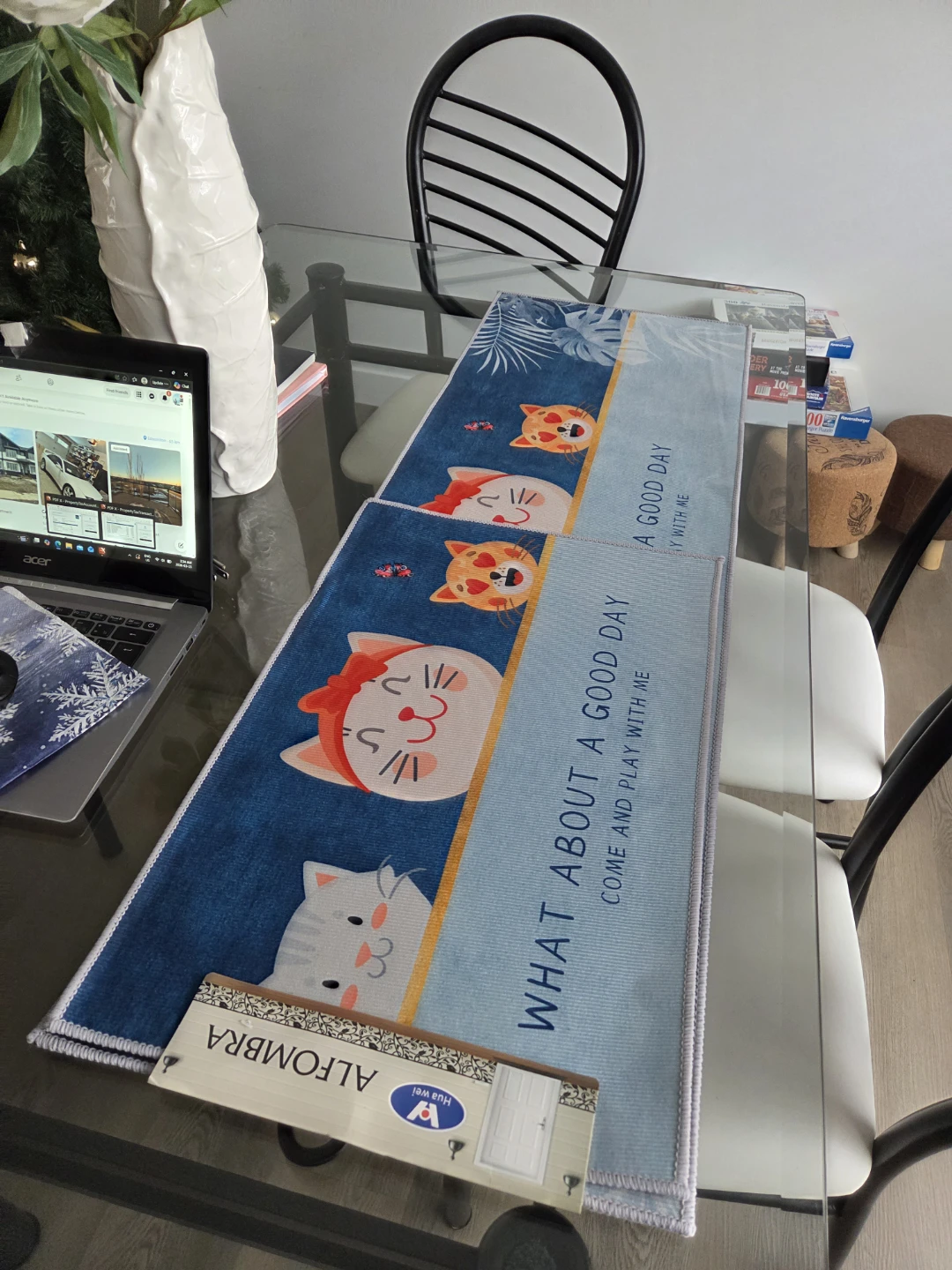 ALFOMBRA Striped and Cat Runner Rugs