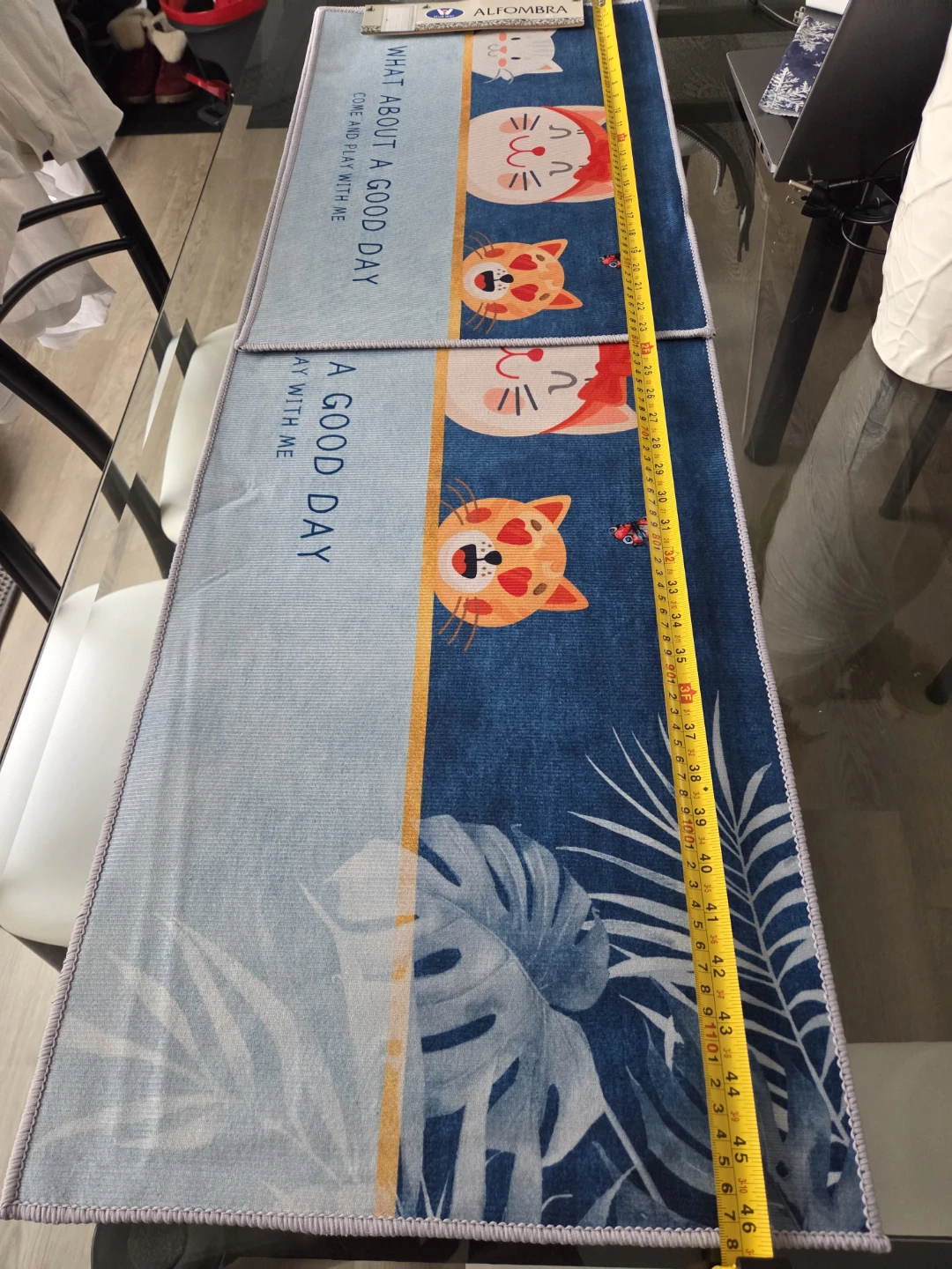 ALFOMBRA Striped and Cat Runner Rugs - photo 2