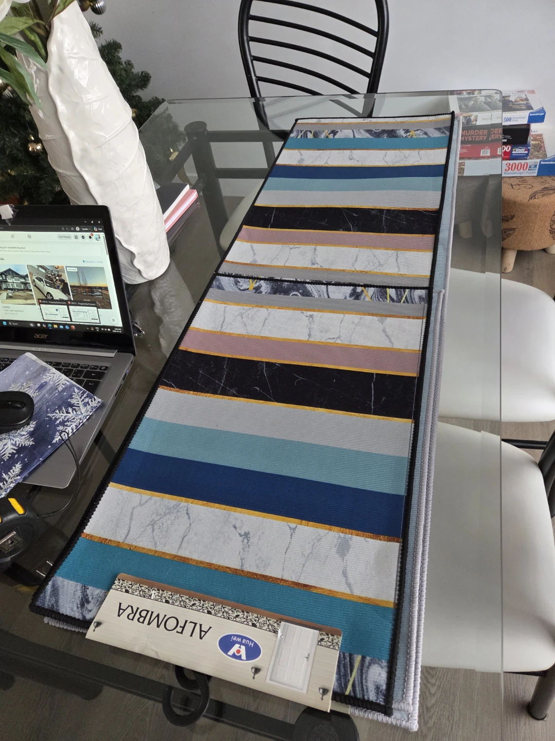 ALFOMBRA Striped and Cat Runner Rugs - photo 4