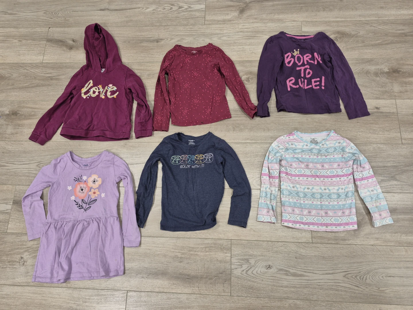 6x Size 6 Girls Clothes