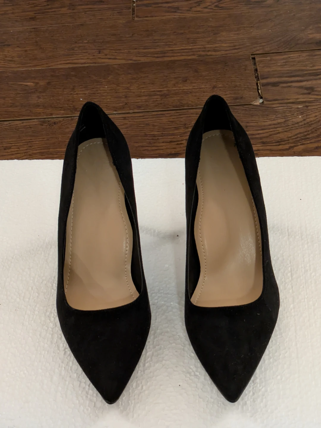 Black Suede Stiletto Heels