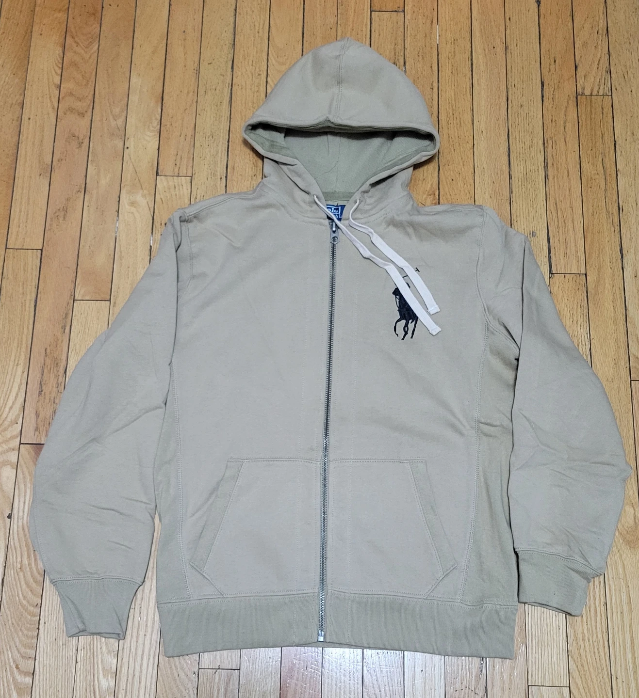 Polo by Ralph Lauren Full Zip Hoodie Men's XL Tan