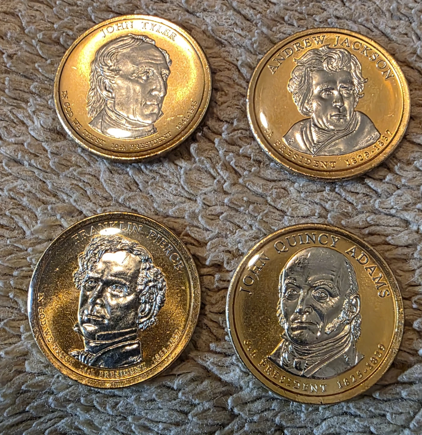 4 Presidential Dollar Coins CASH ONLY