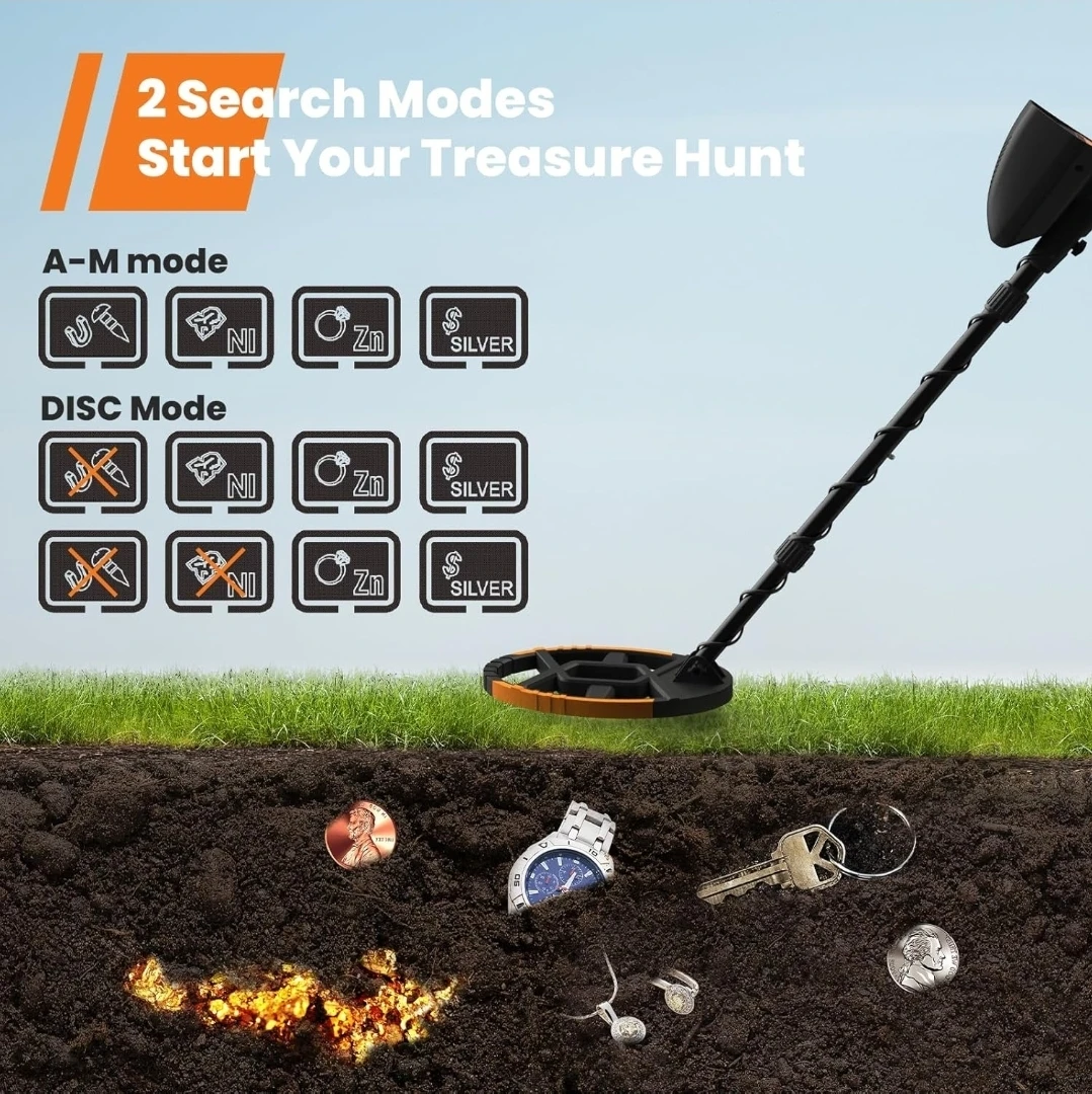GoGonova Metal Detector with 8-inch Waterproof Search Coil - photo 4