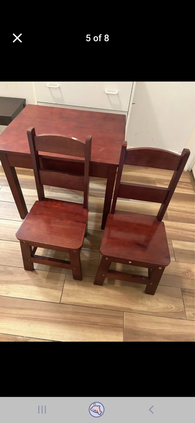 Wooden Kids Table and Chairs Set - photo 5