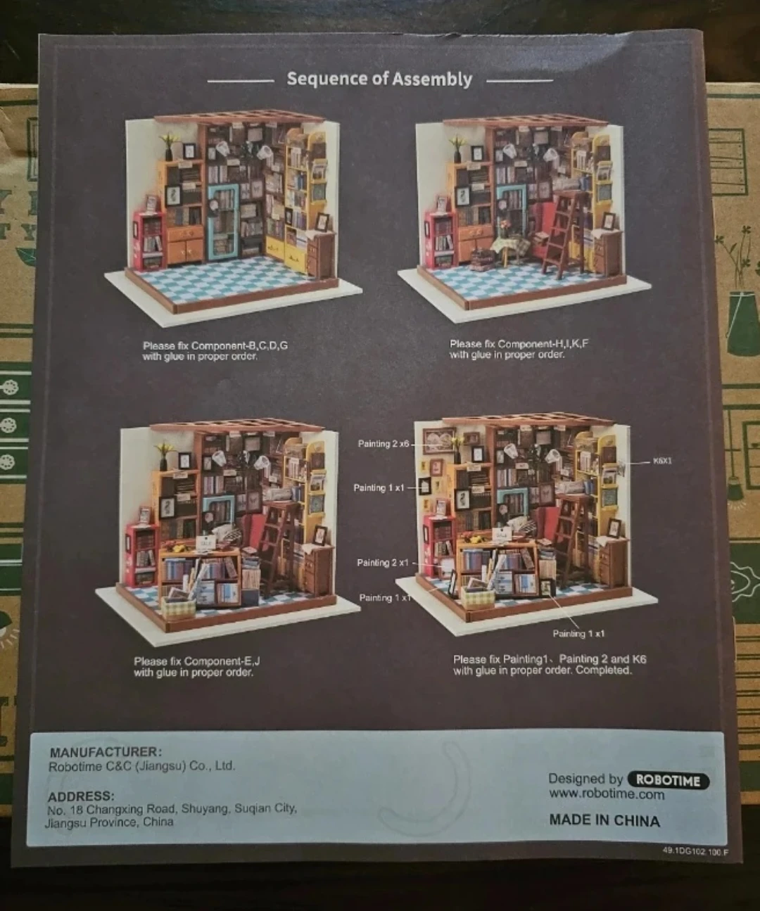 Sam's Study DG102 DIY Miniature House Kit - photo 2