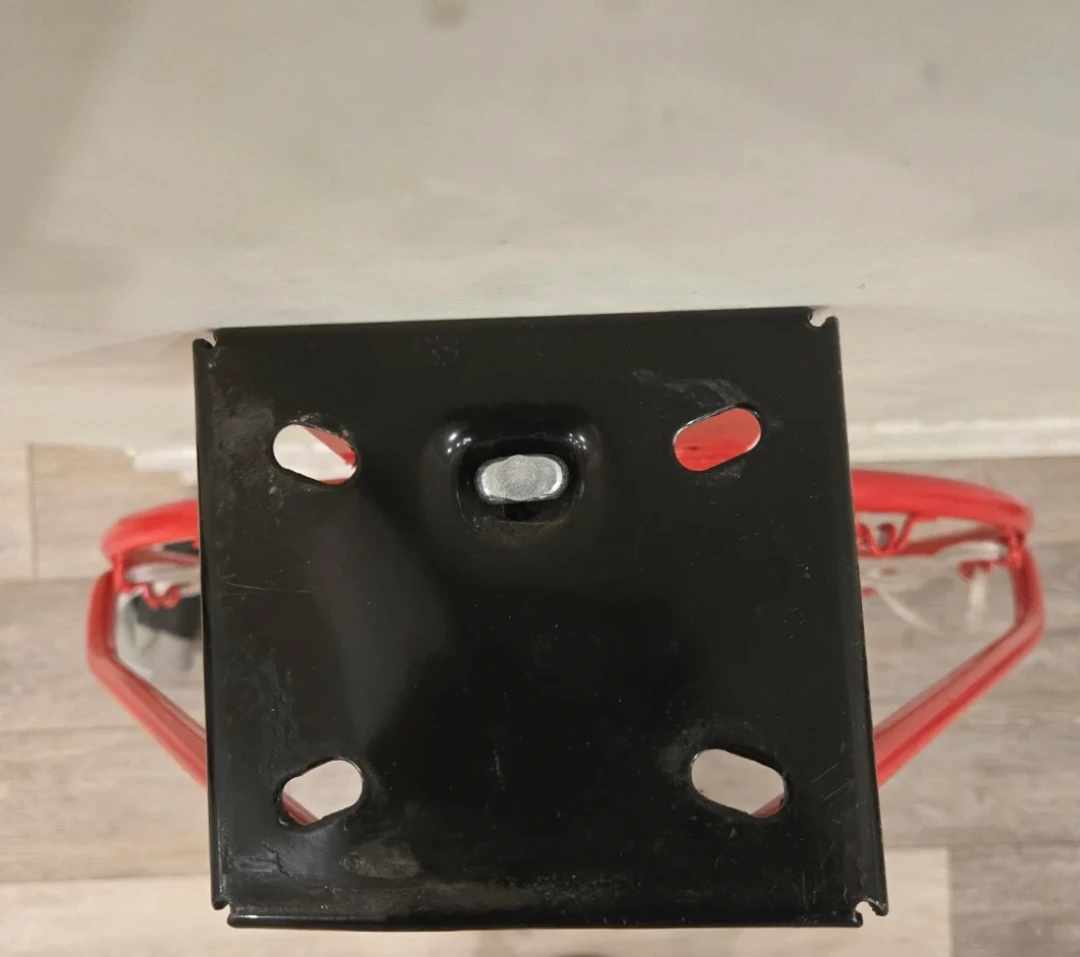 Red Basketball Hoop Rim with Net - photo 2