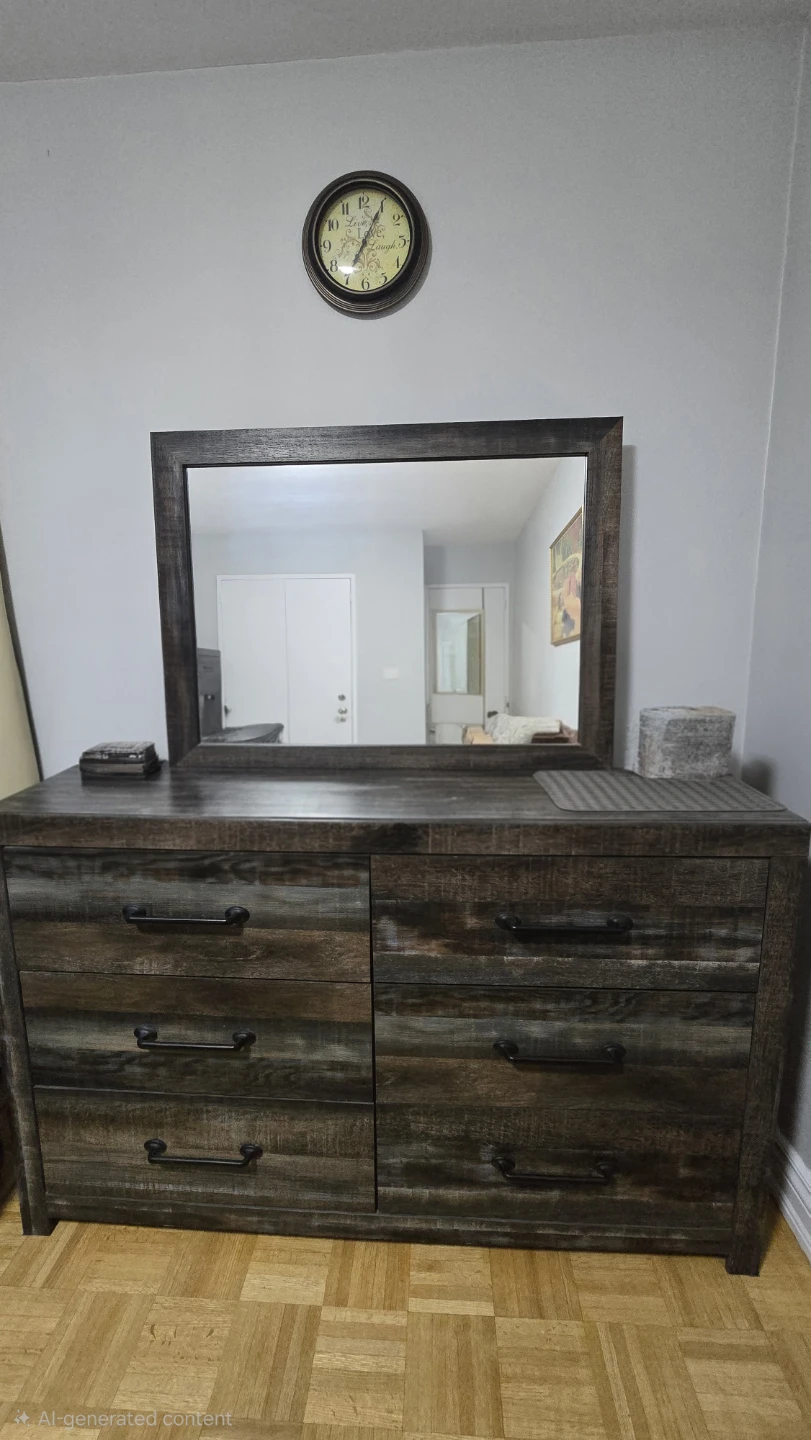 Ashleys dresser Rustic Wood Dresser with Mirror