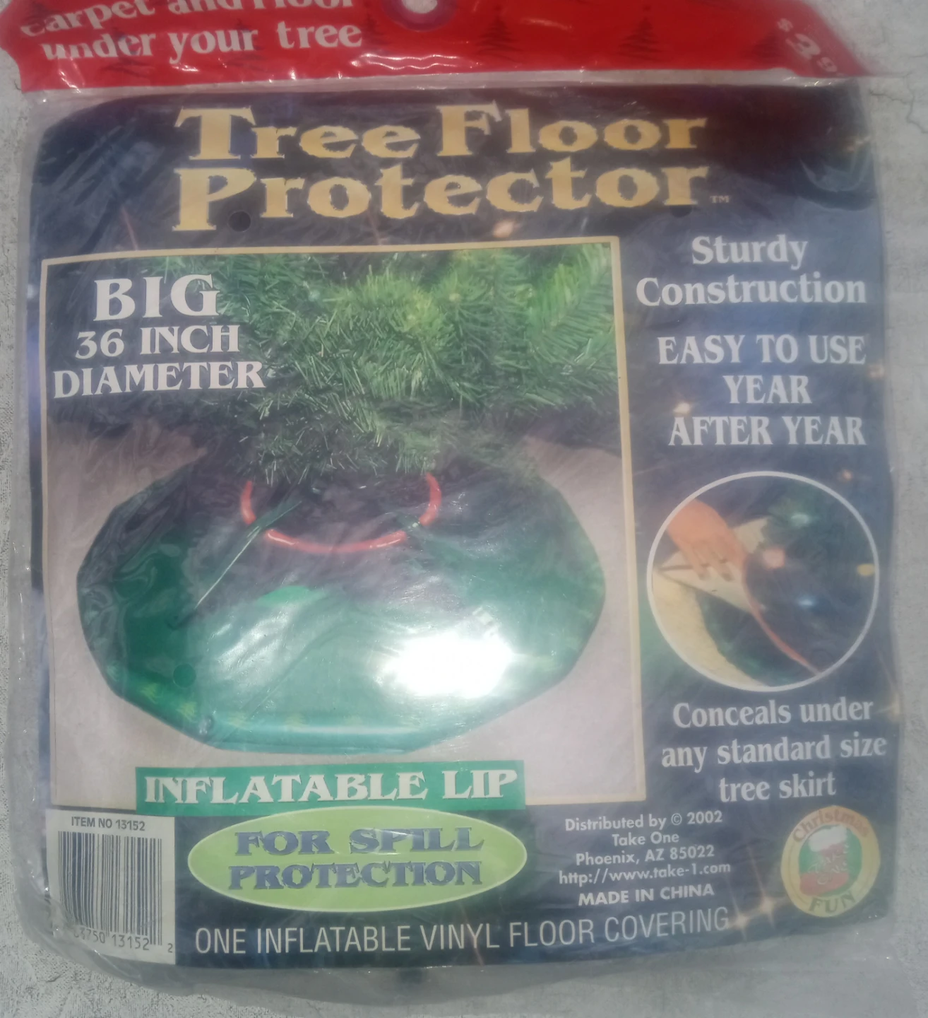 Tree Floor Protector - 36 Inch Diameter Inflatable Vinyl