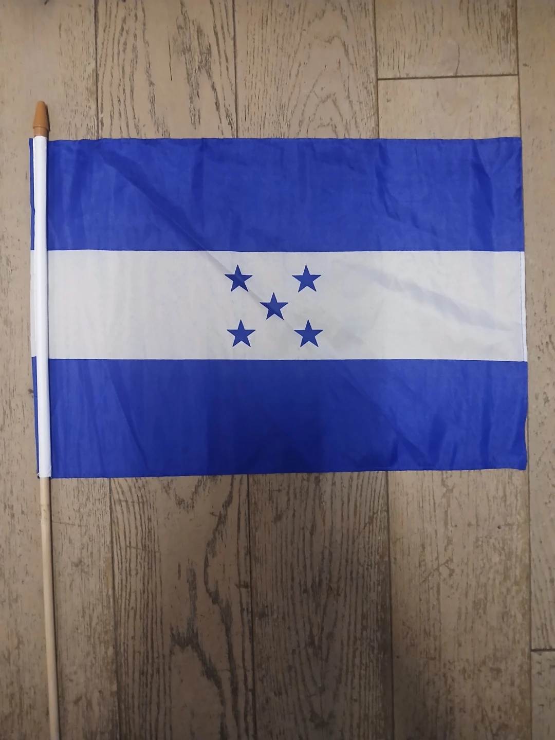 Honduras Flag on Wooden Stick