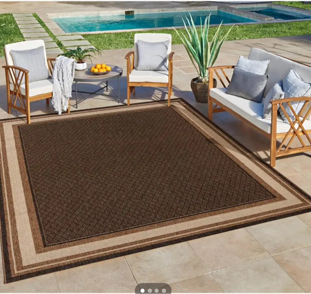 Brown Outdoor Area Rug