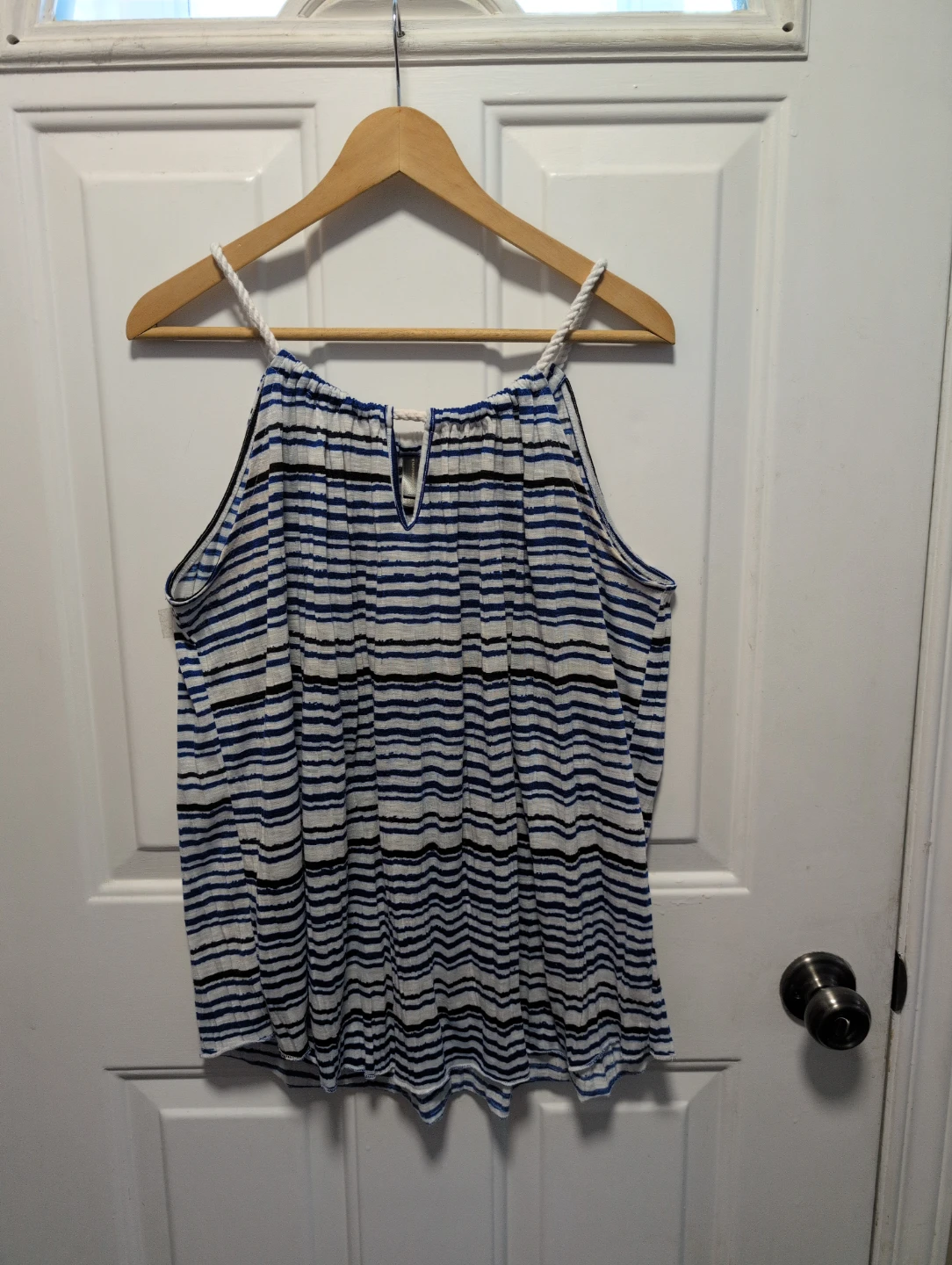 DENVERHAYES Striped Halter Top - Size L/G