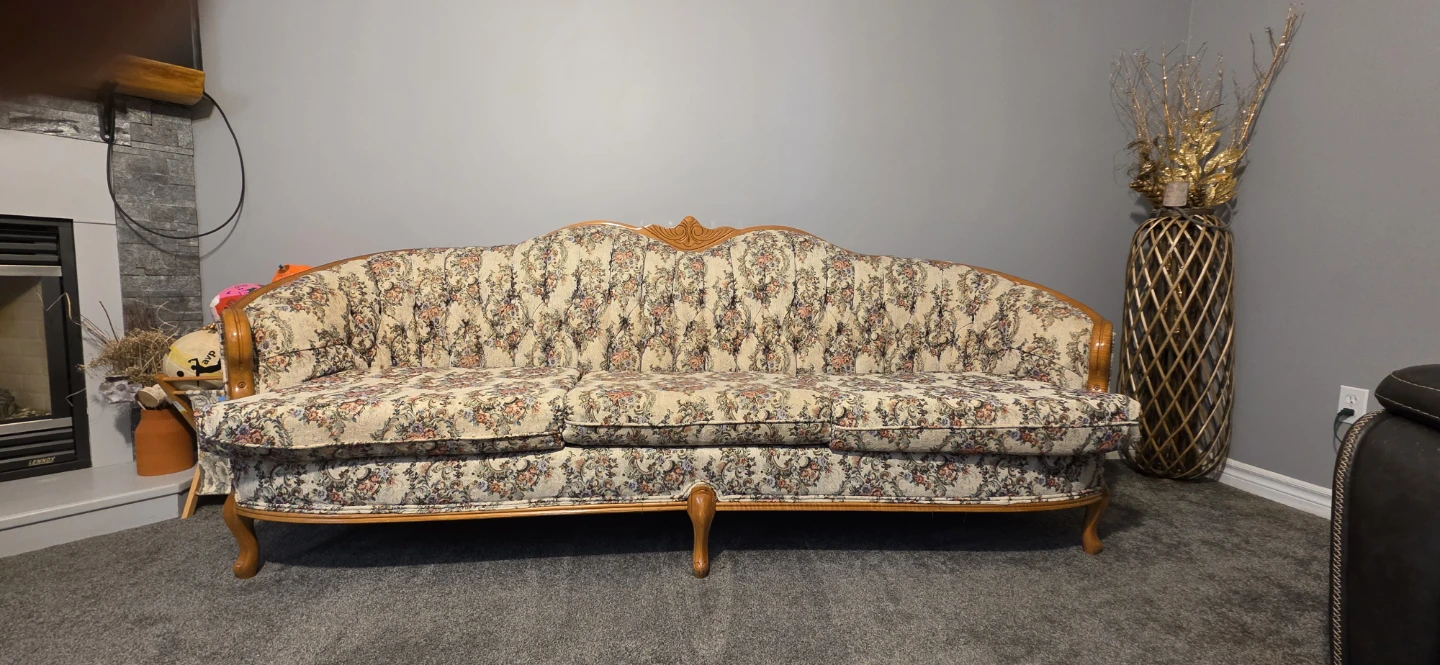 Vintage Floral Sofa