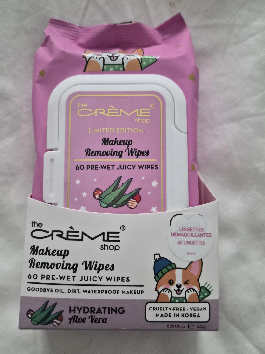 The Crème Shop Limited Edition Makeup Removing Wipes (60 ct)