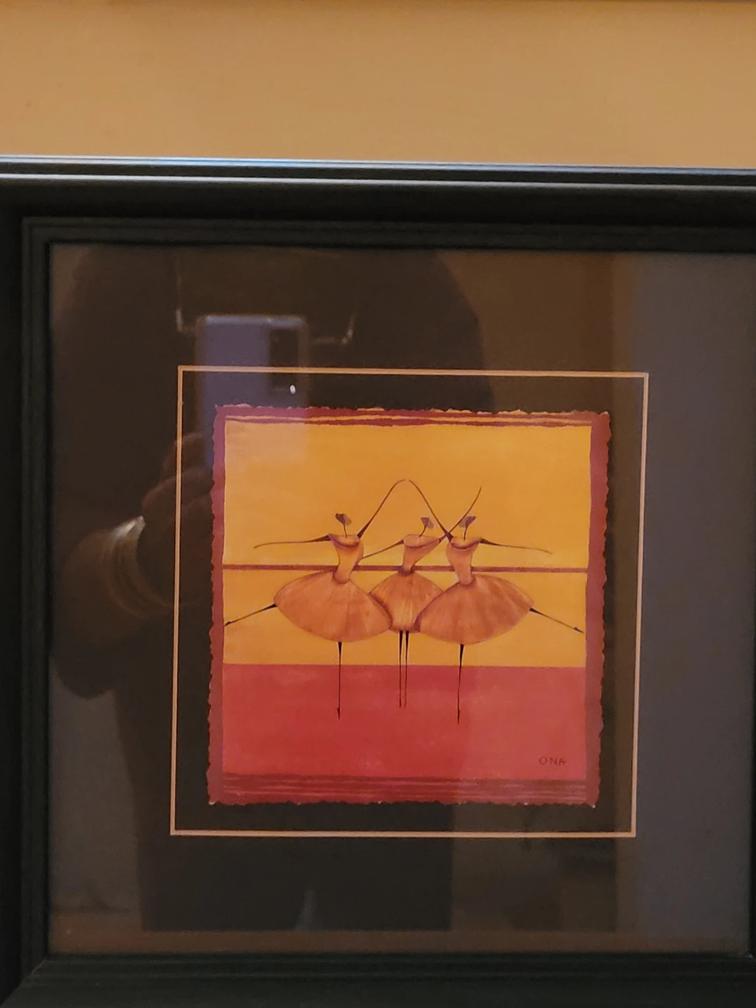 Framed "Dancers" Art Print by ONA
