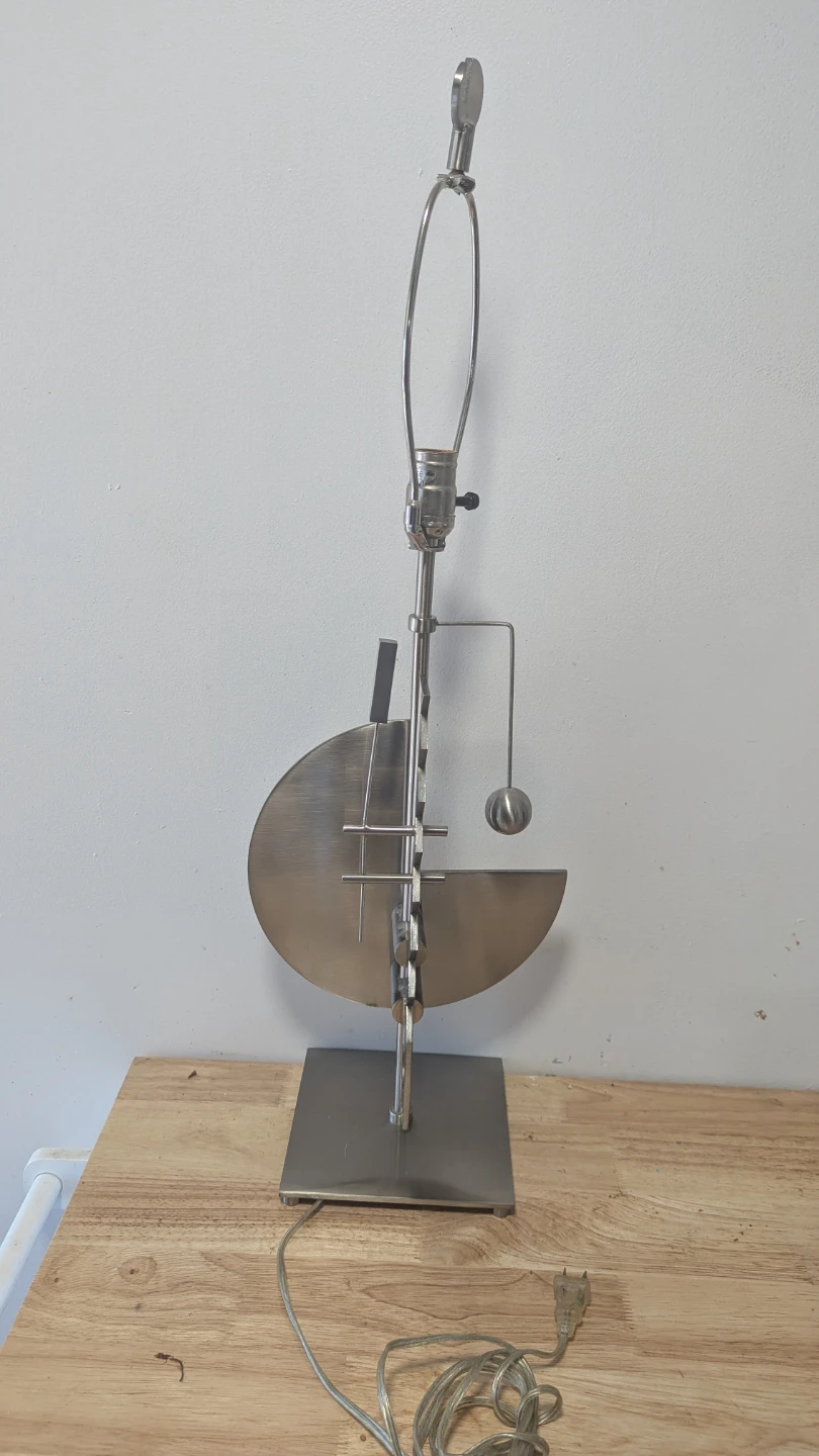 Abstract Metal Table Lamp
