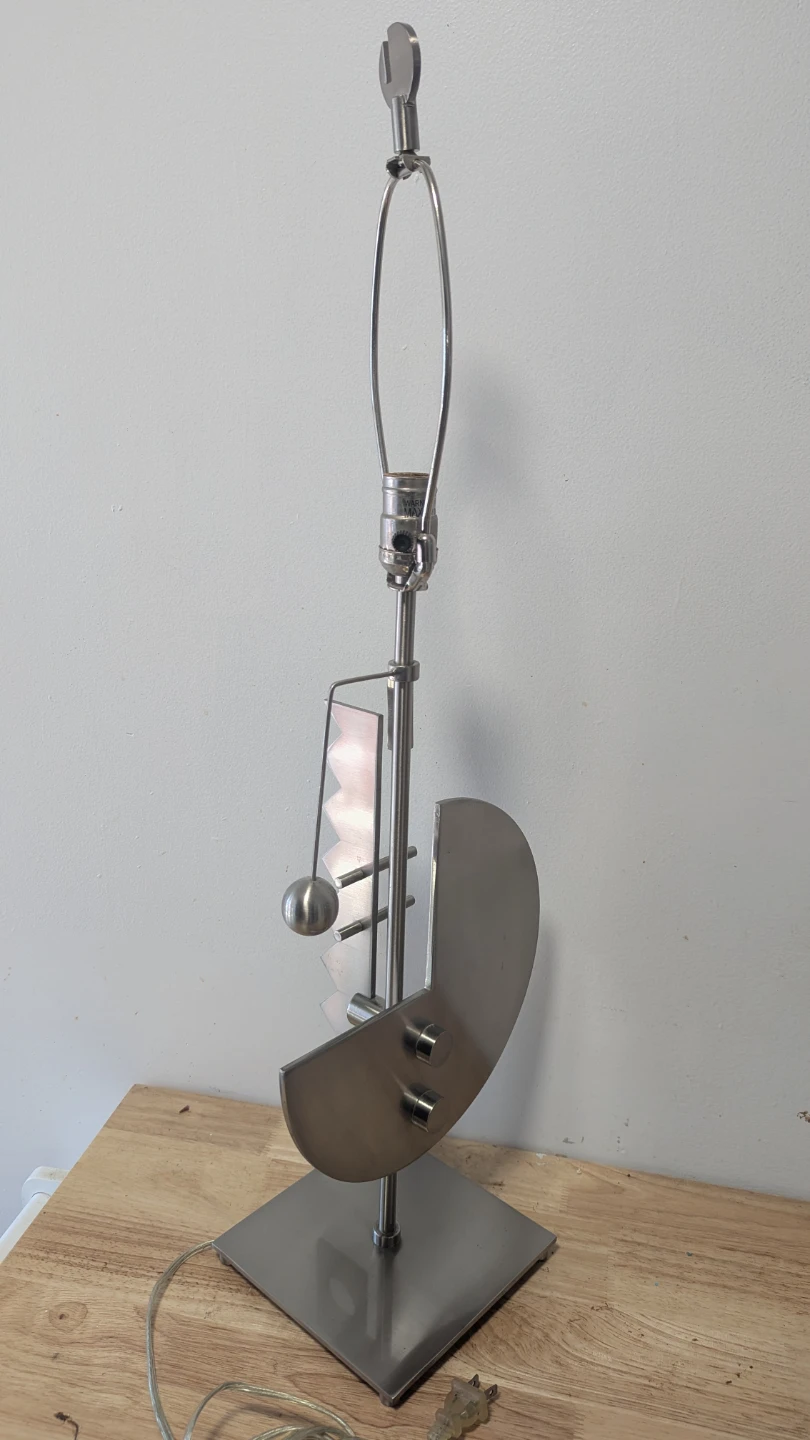 Abstract Metal Table Lamp - photo 3