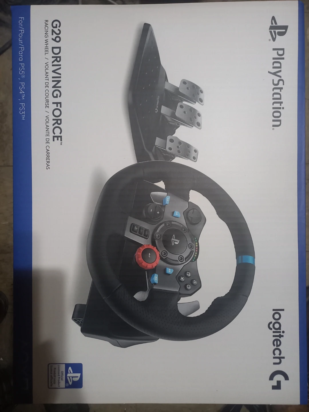 Logitech G29 Driving Force Racing Wheel for PS5/PS4/PS3