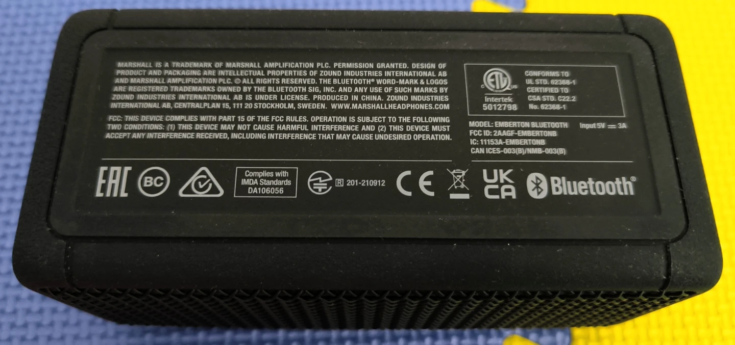 Marshall Emberton Bluetooth Speaker - photo 4