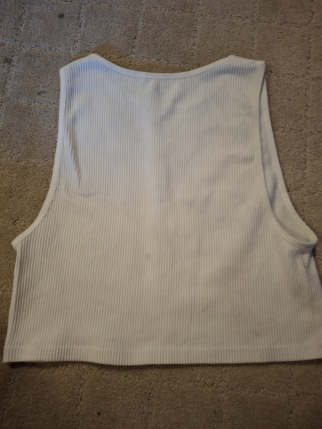Ardene Basic White Ribbed Tank Top M/M - photo 2