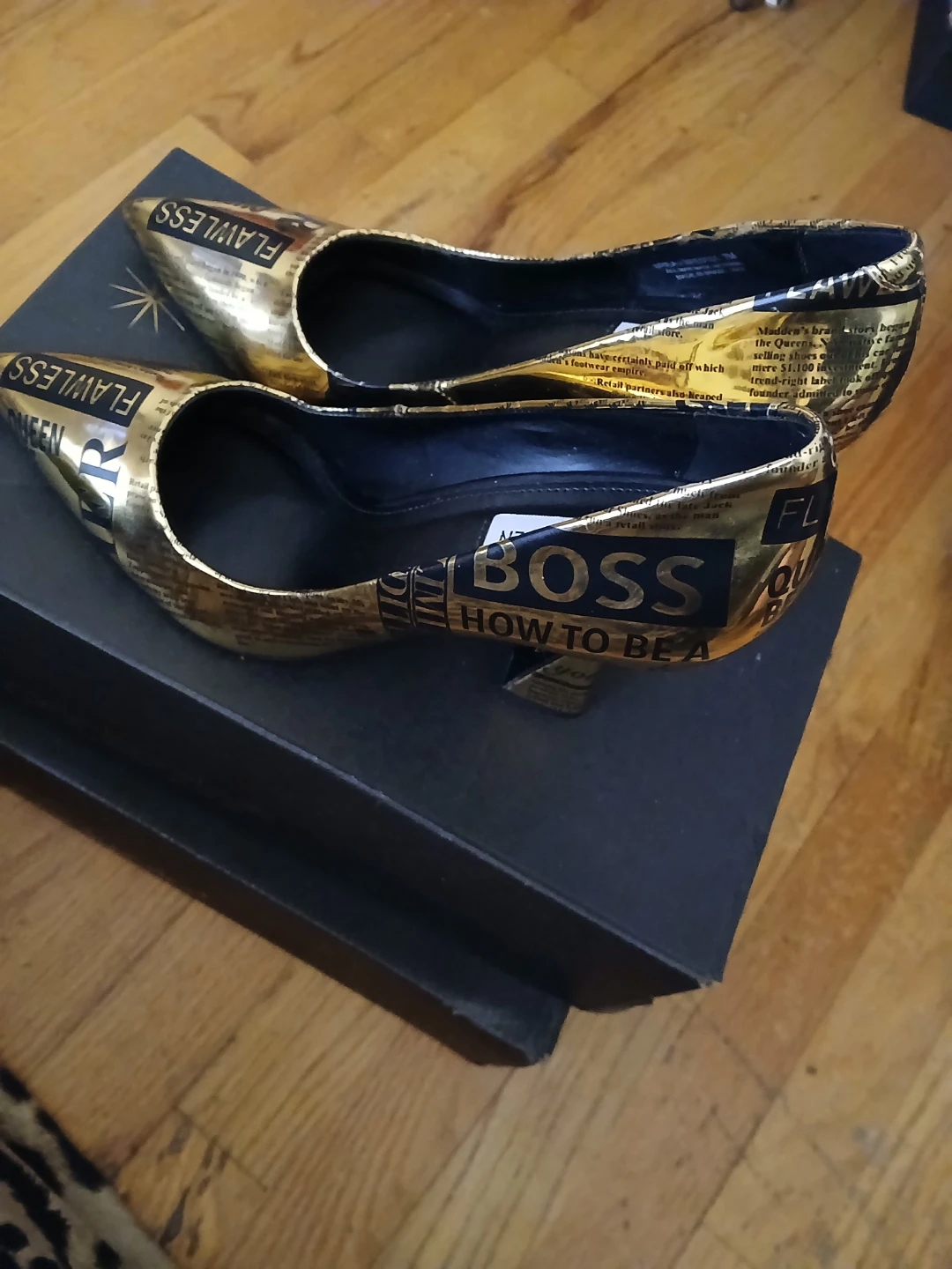 Steve Madden Women's Gold "Flawless" Print Heels - photo 3