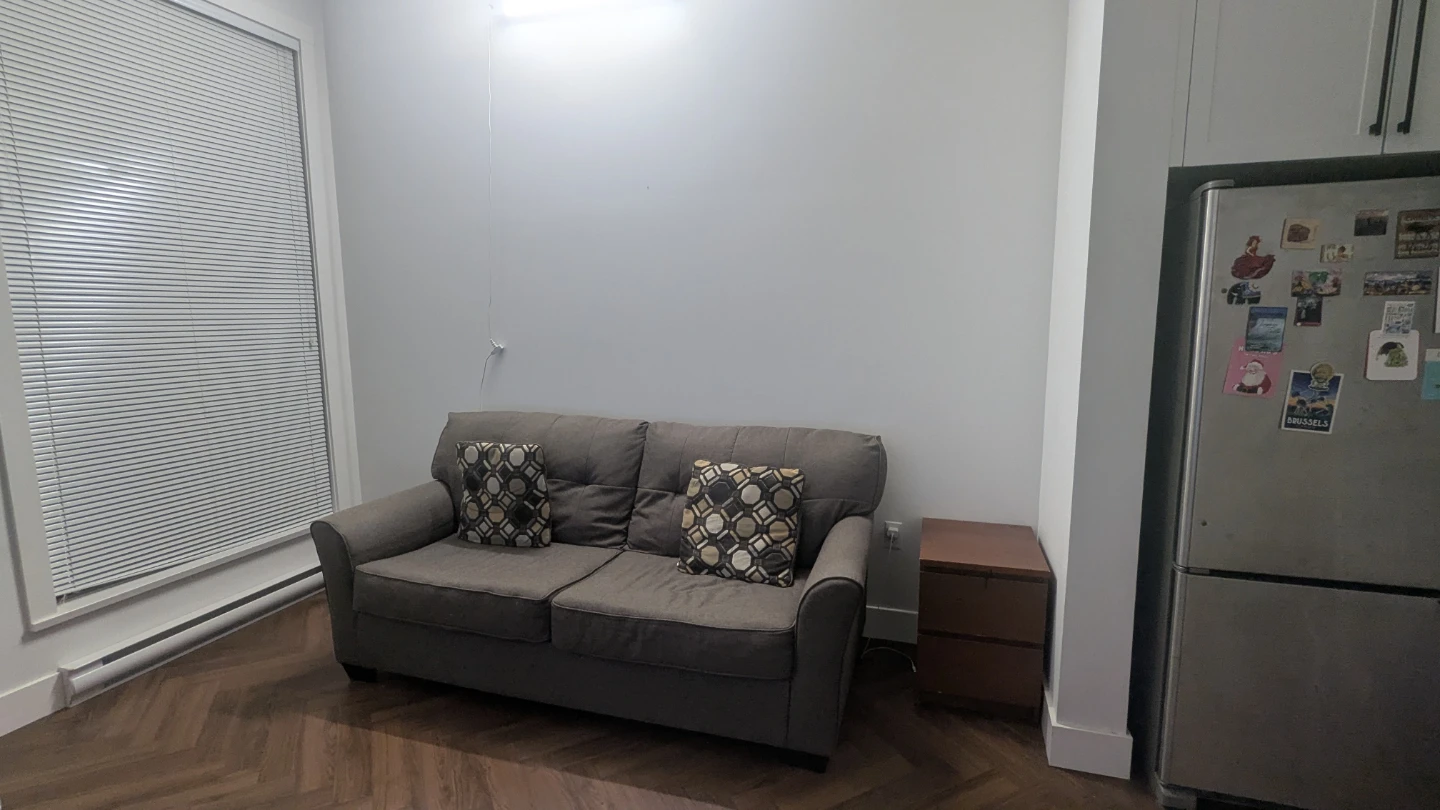 Grey 80" Sofa with Accent Pillows - photo 2