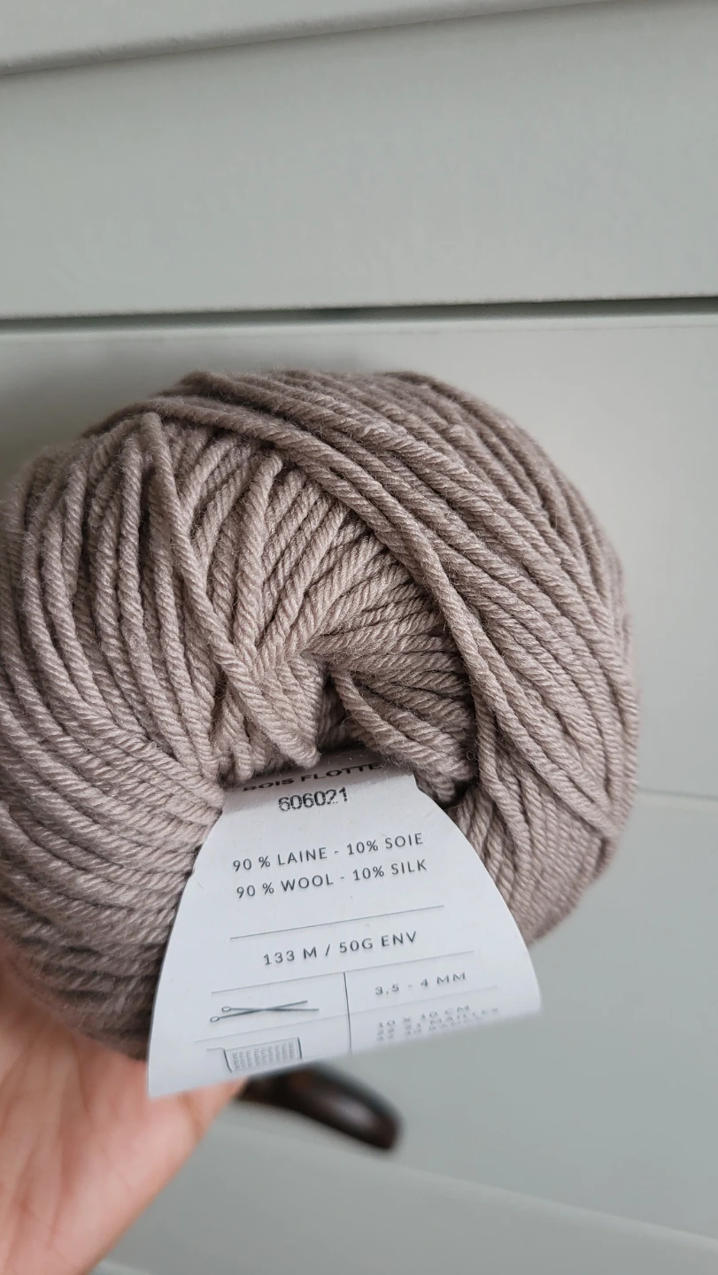 7 x Pénélope Merino Wool & Silk Yarn - Bois Flotte - photo 2