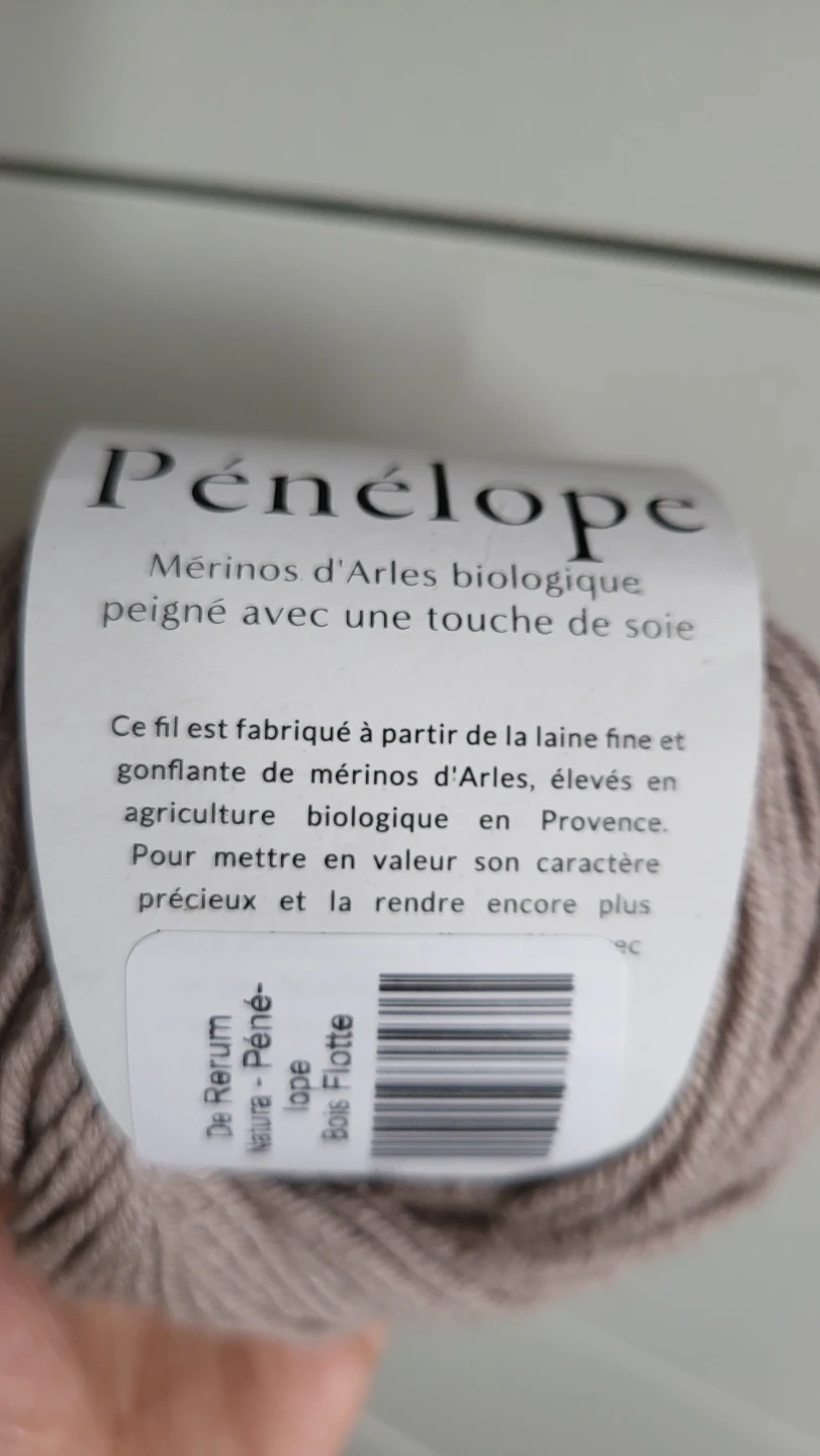 7 x Pénélope Merino Wool & Silk Yarn - Bois Flotte - photo 3
