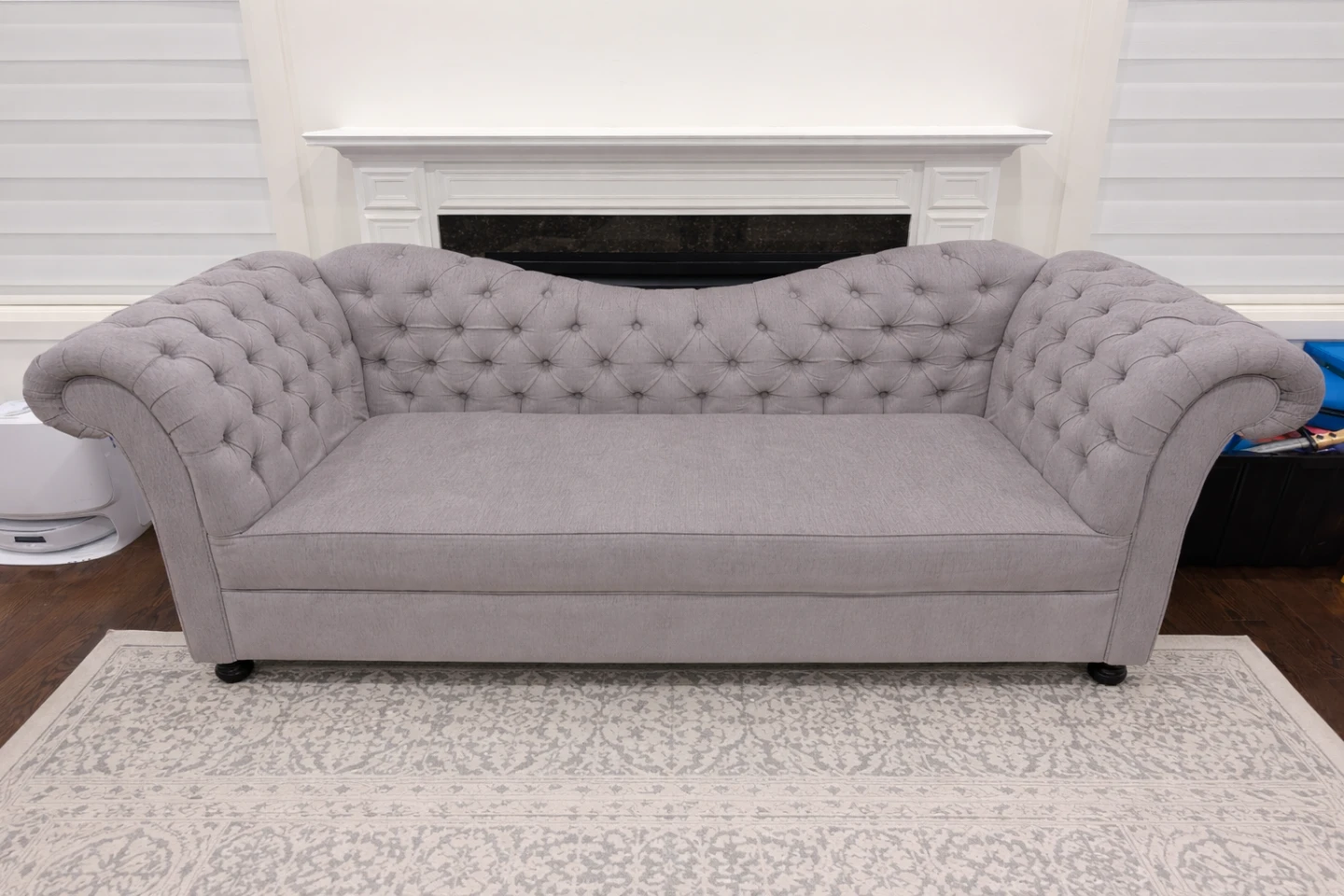 Grey Tufted Sofa