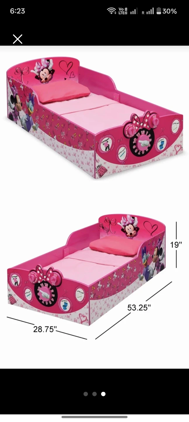 Minnie Mouse Toddler Bed