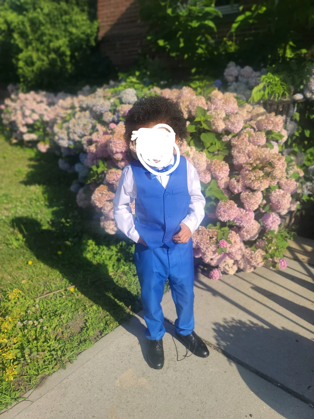 VISACCY Boys' Royal Blue Adjustable Waist Suit Vest - photo 5