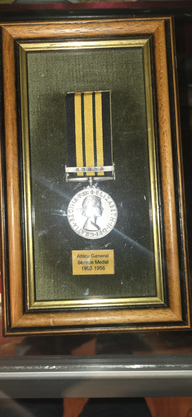 Africa General Service Medal 1902-1956 Framed
