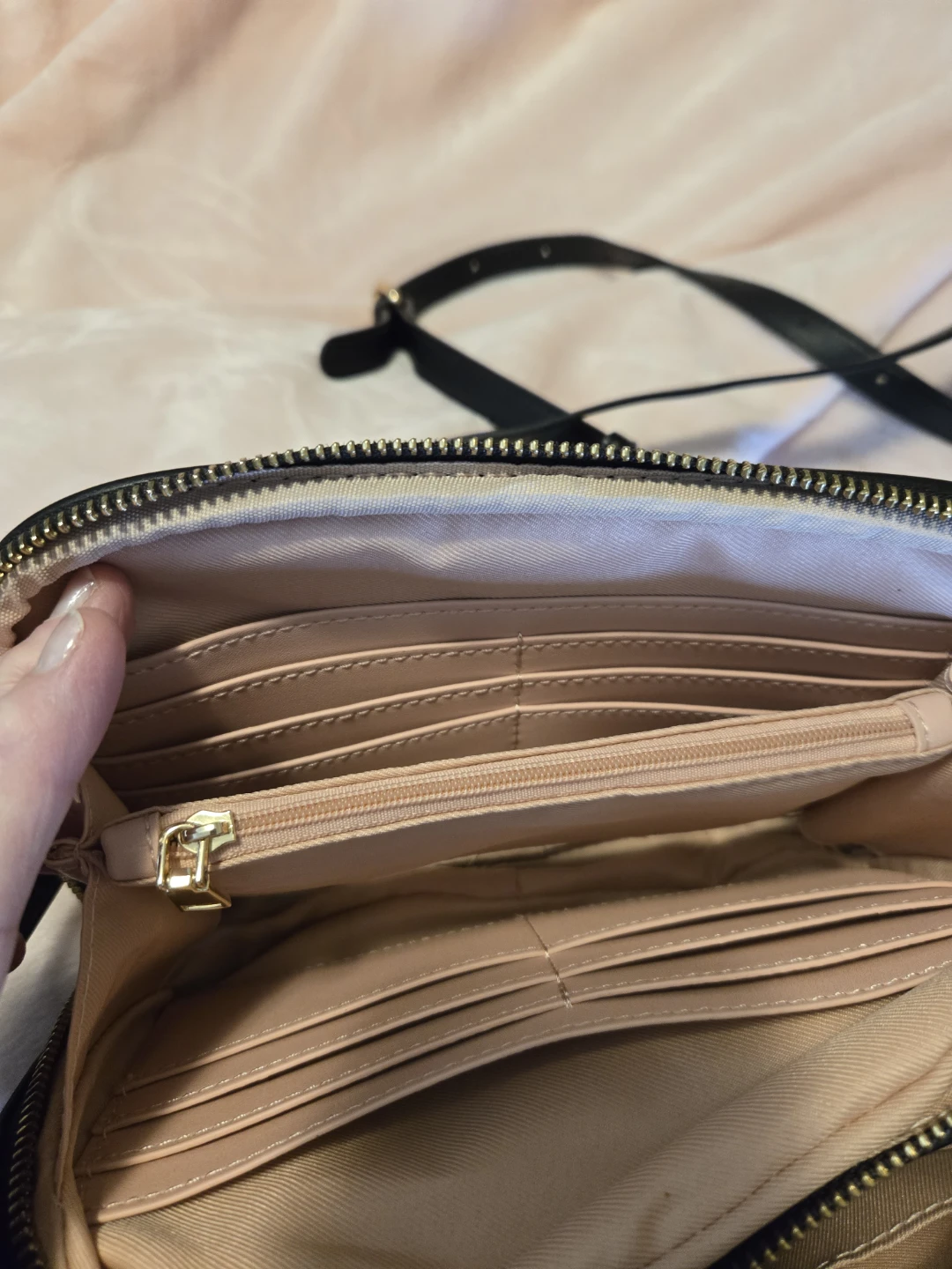 Black Quilted Crossbody Bag - photo 3