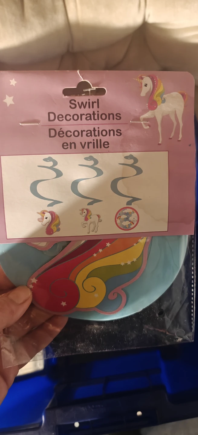 Unicorn Swirl Decorations